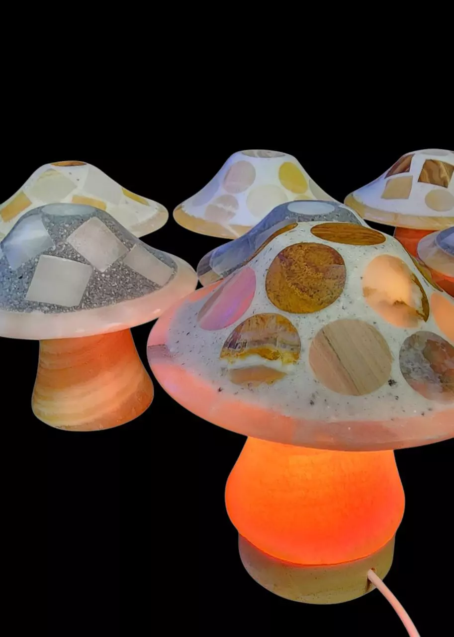 plant/Choice of Calcite Mushroom Light-0