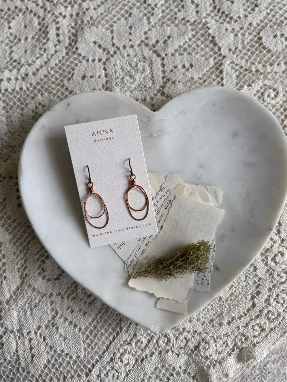 plant/Copper Earring 007-0