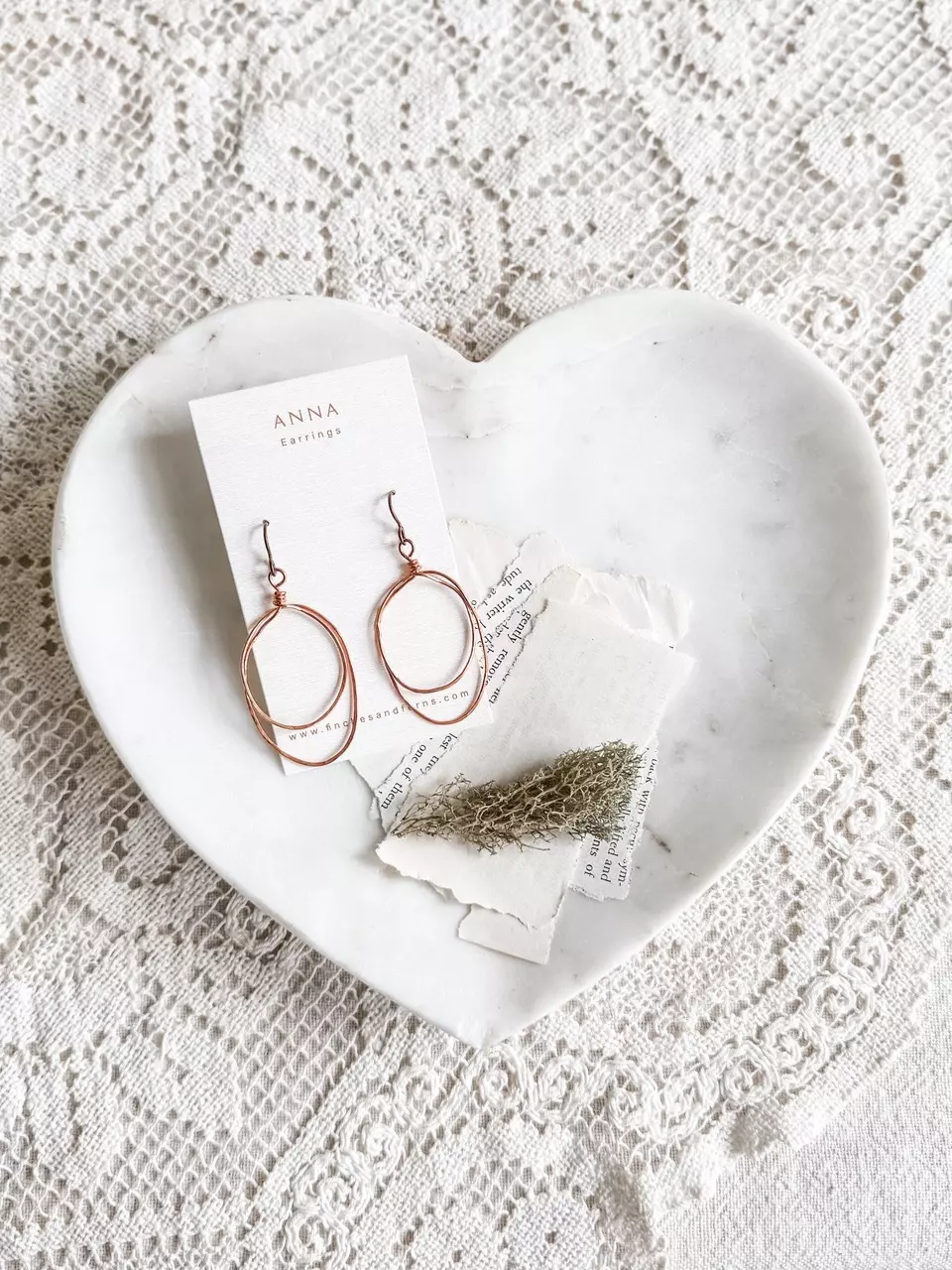 plant/Copper Earring 003-0