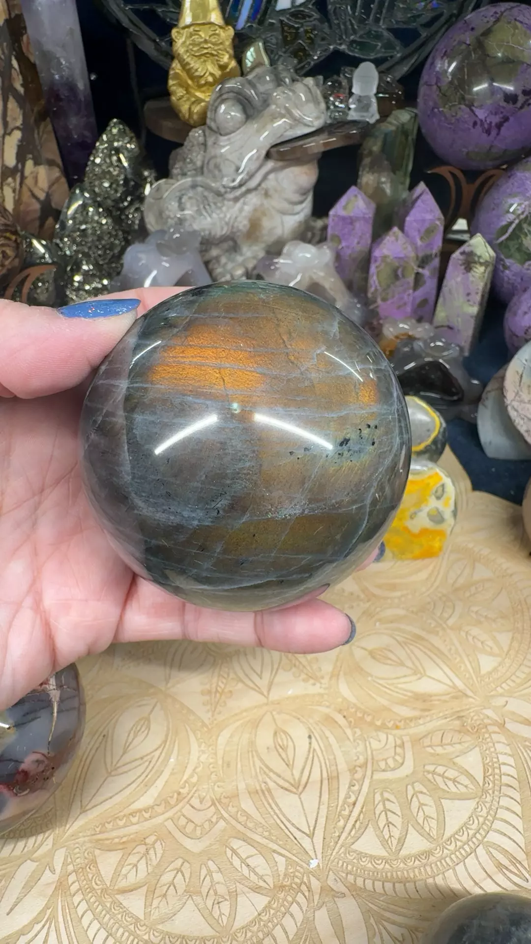 plant/Labradorite Sphere 75mm-0