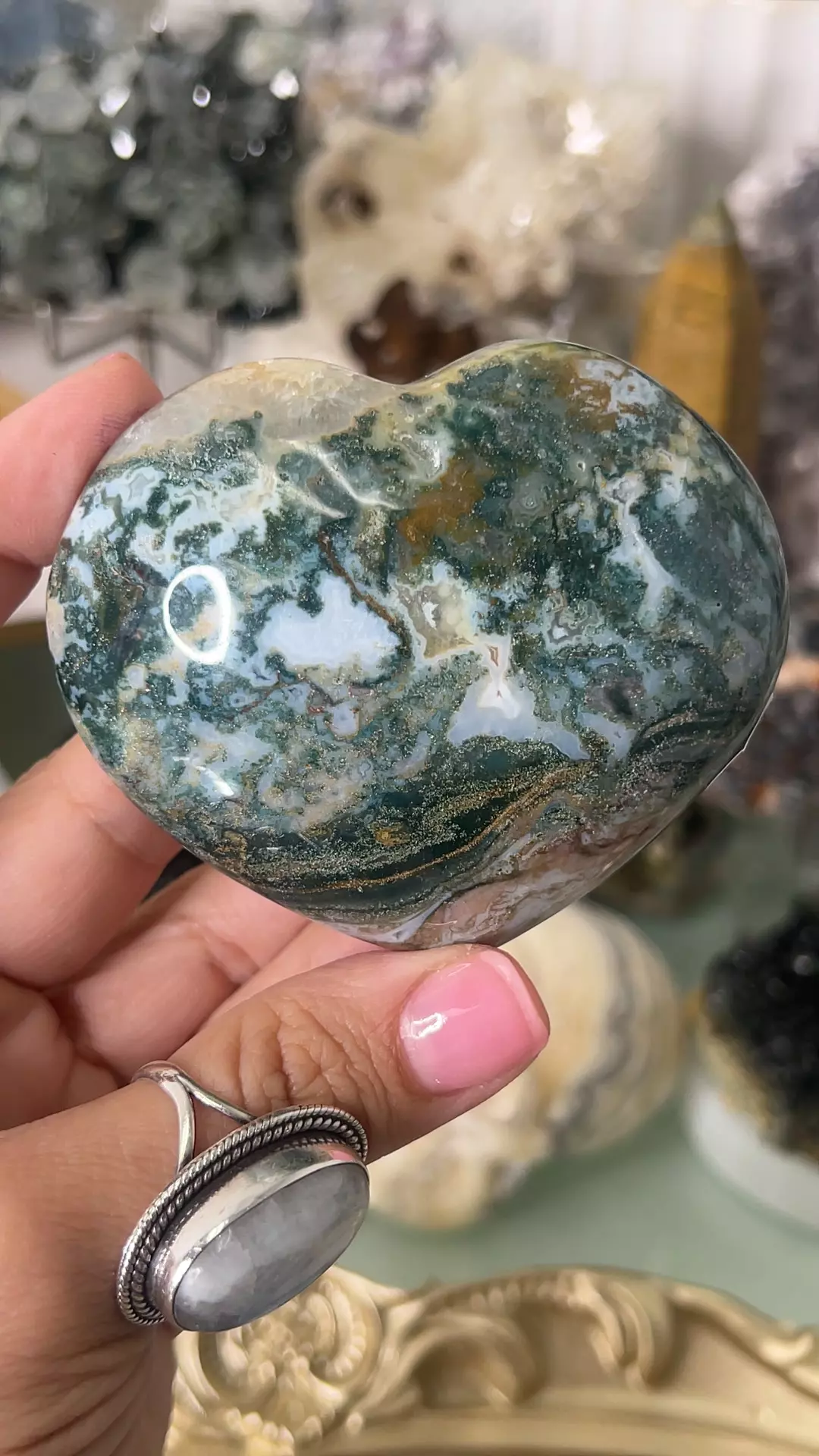 plant/Ocean Jasper Heart 34L-0