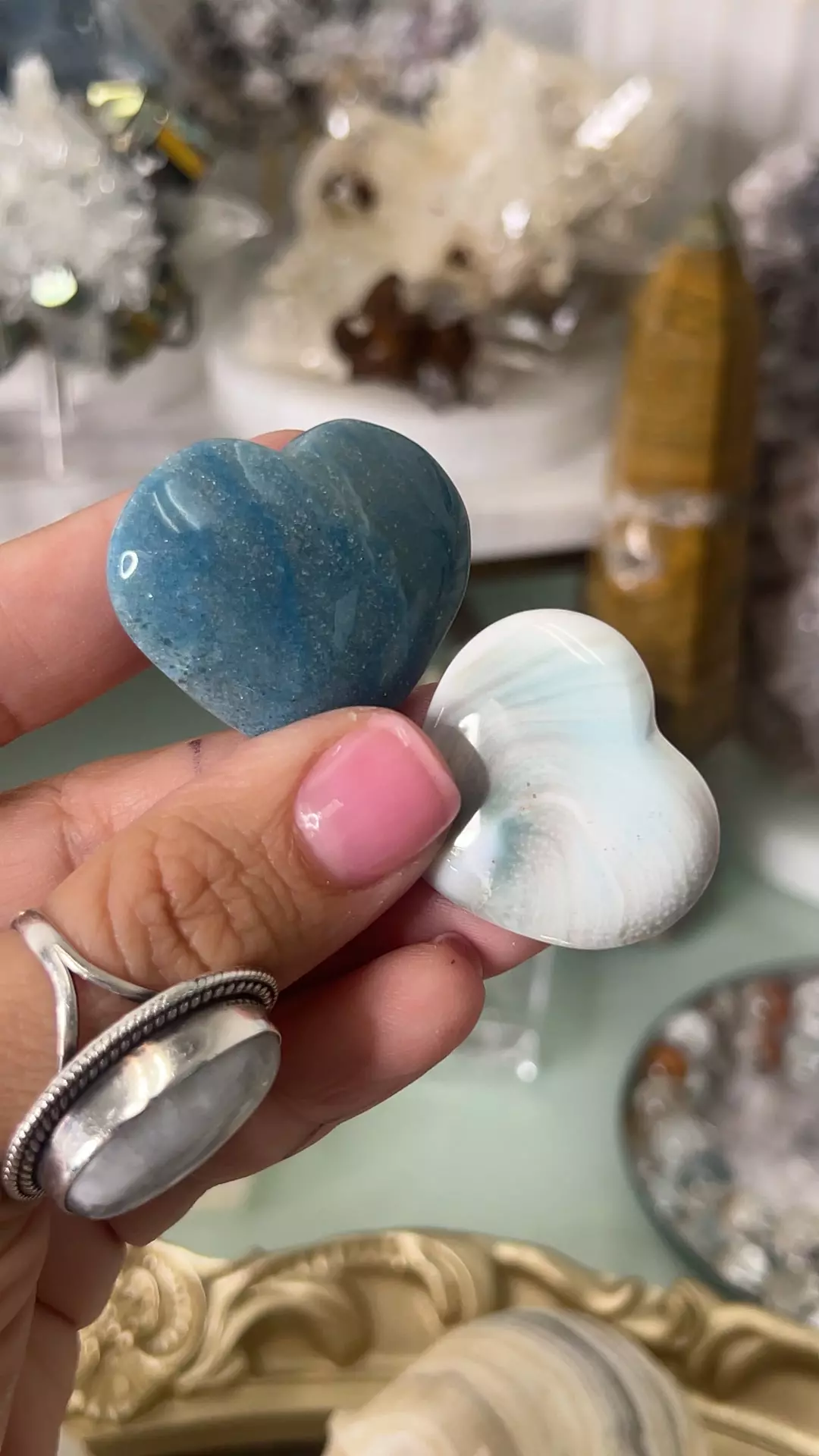 plant/2pc heart Trolliete & shiva $20-0