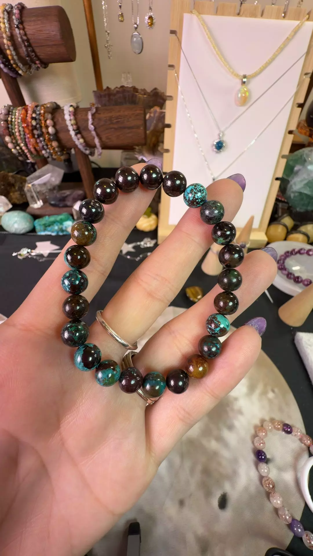 plant/chrysocolla 8mm-0