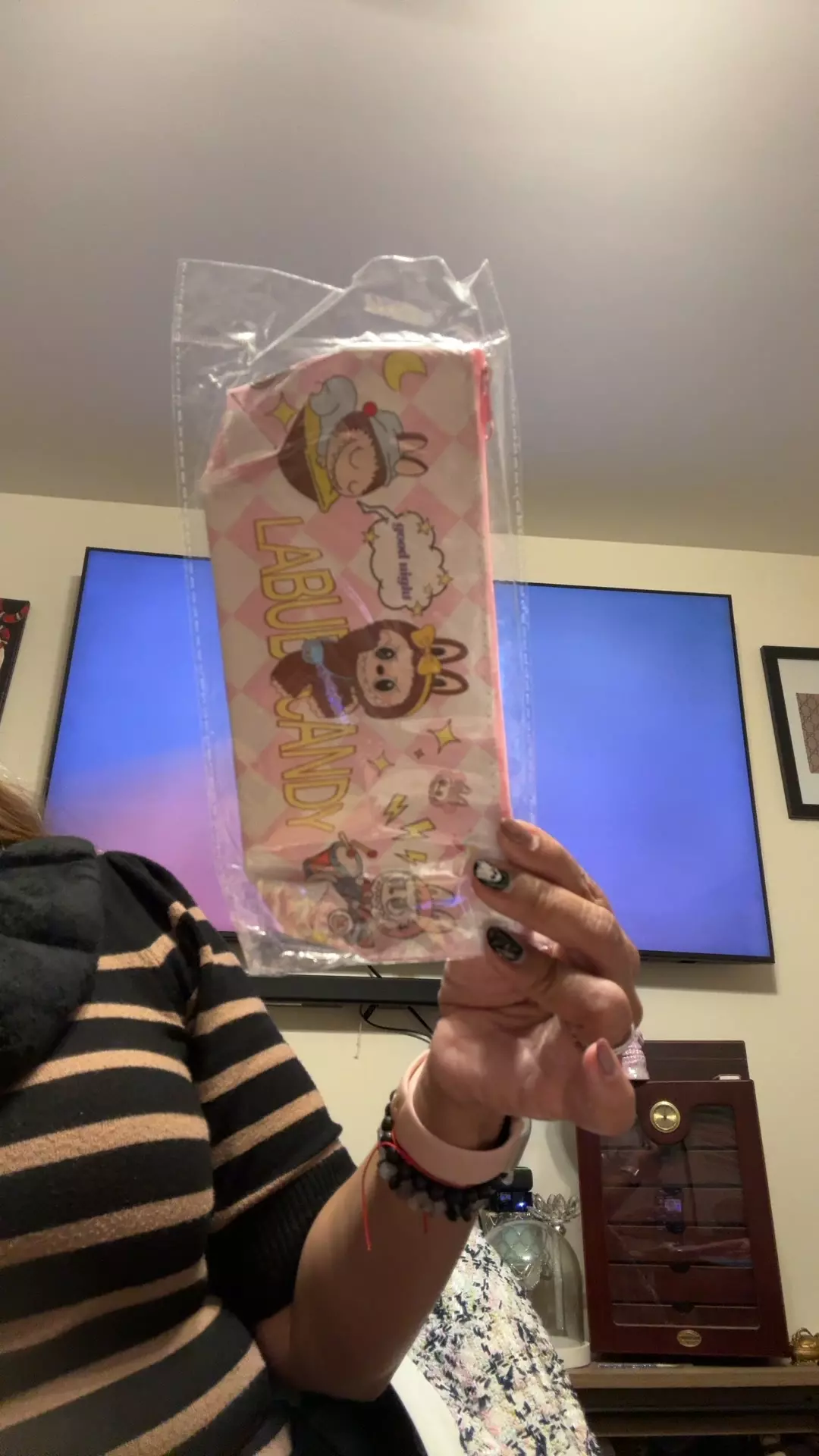 plant/pink pencil case-0