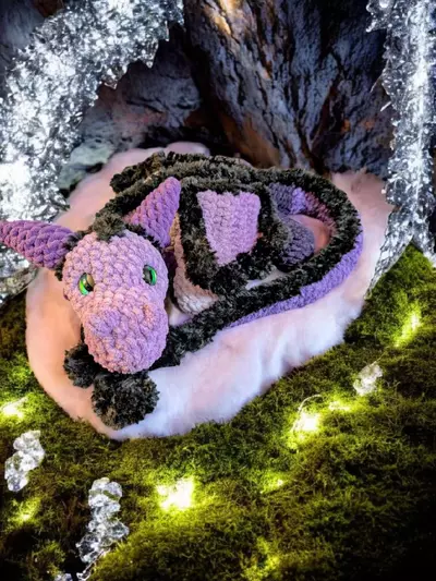 plant/Beautiful purple dragon (measures 45 in long!)-3-thumbnail