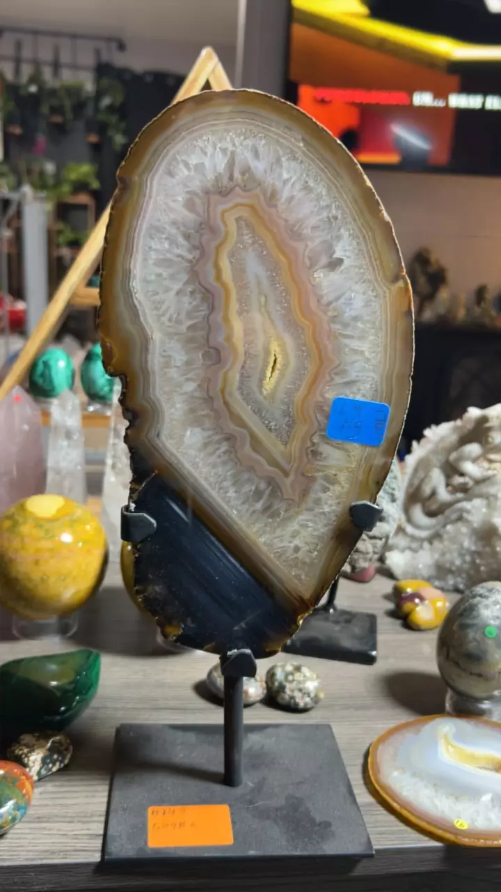 plant/Brazil Agate on Stand-0