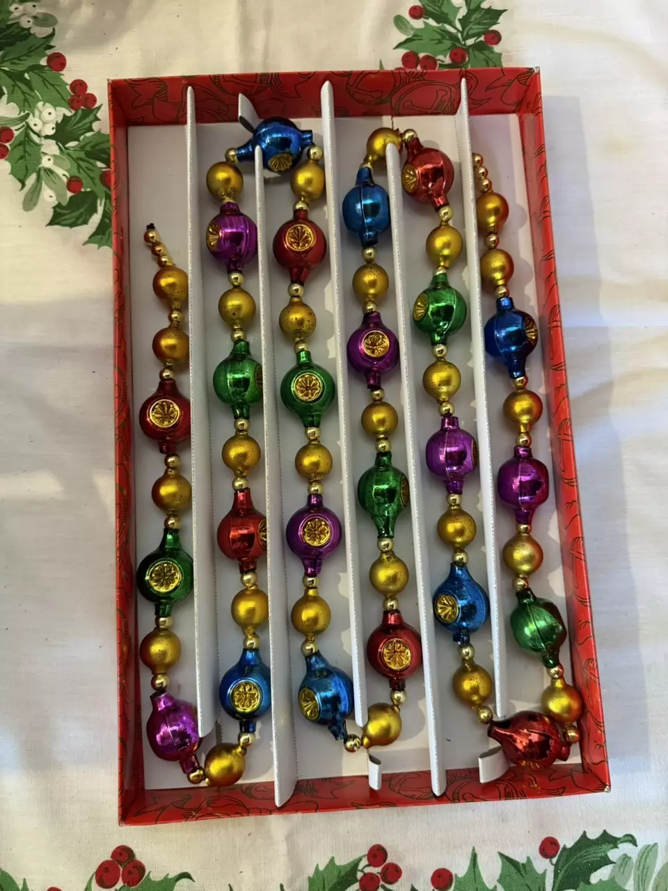 plant/Glass Bead Garland 6’-0