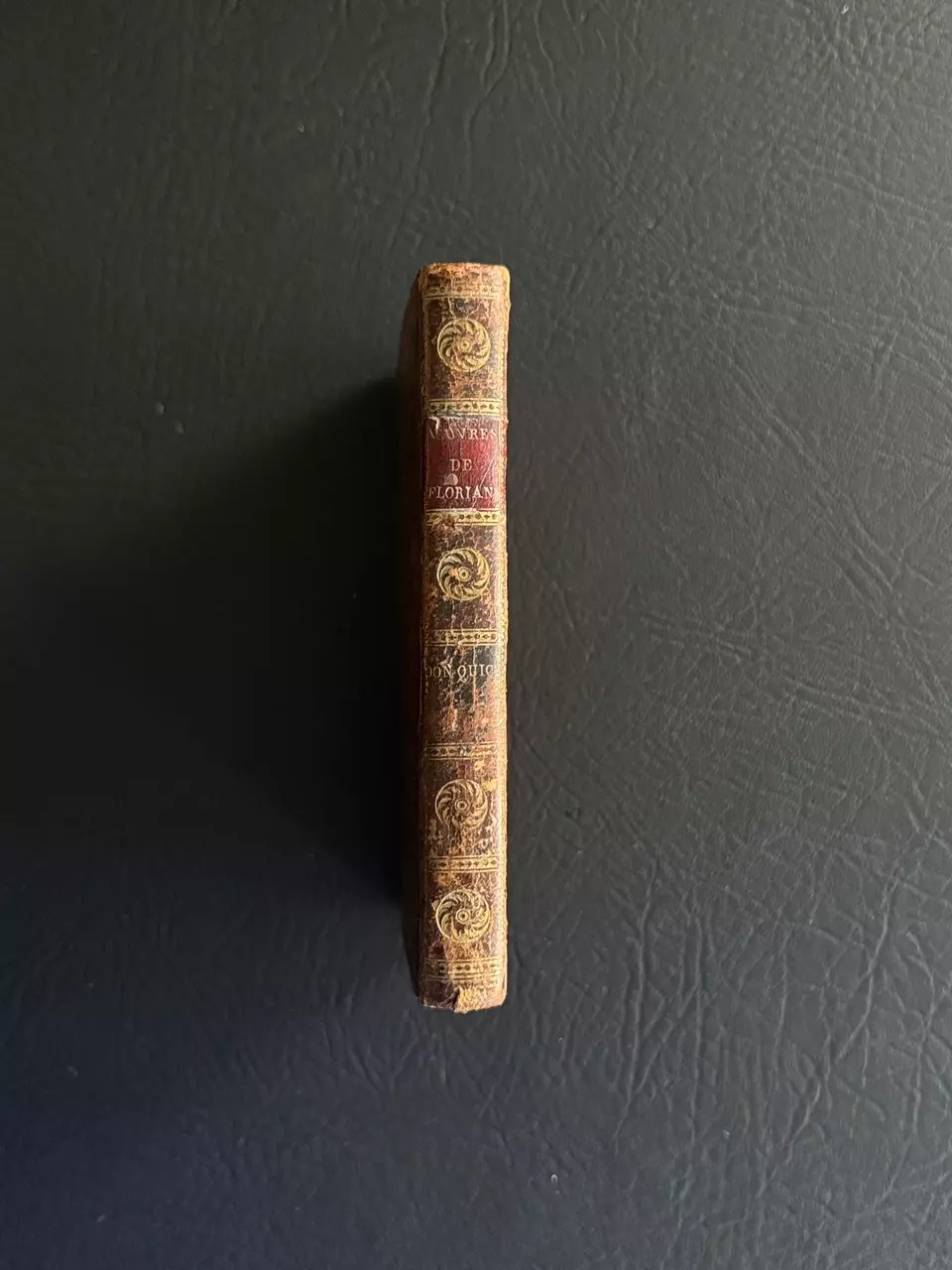 plant/Antique Full Leather French Book 1802-1