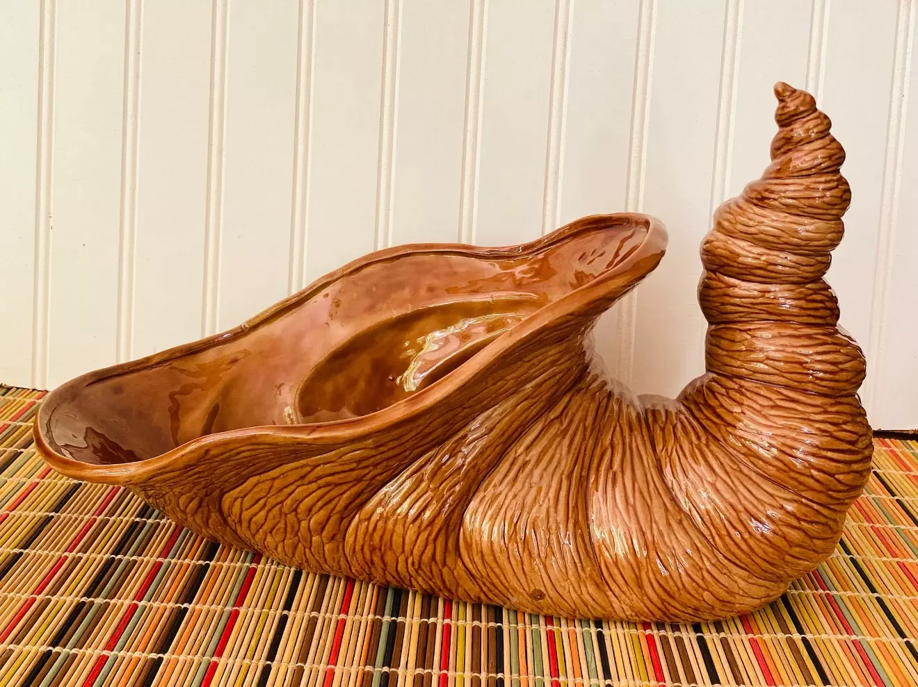 plant/Large Ceramic Cornucopia-0