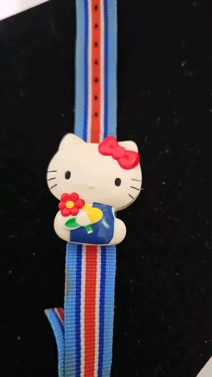 plant/RARE This is a vintage Sanrio Hello Kitty digital quartz watch-0
