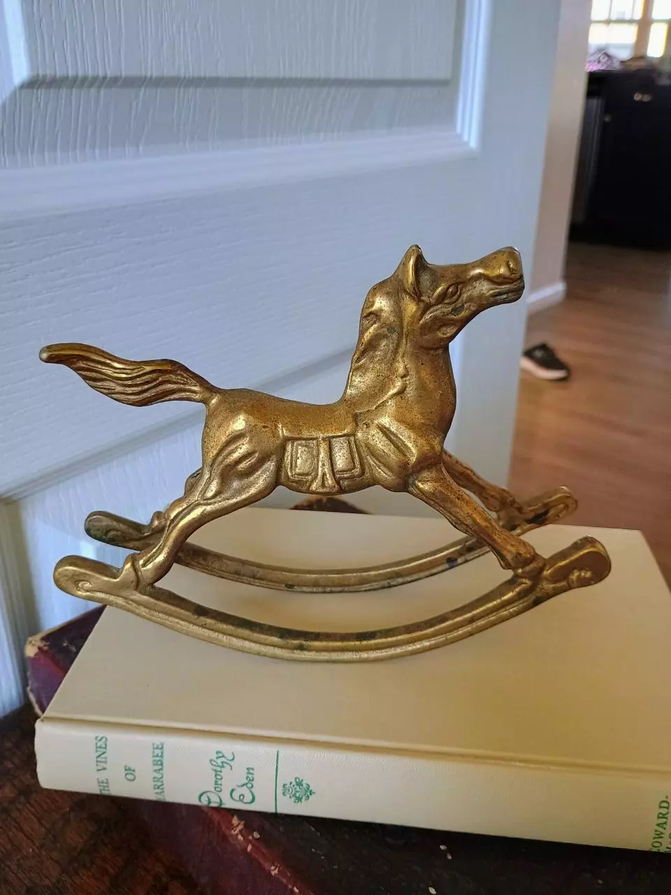 plant/Solid Brass Rocking Horse-0