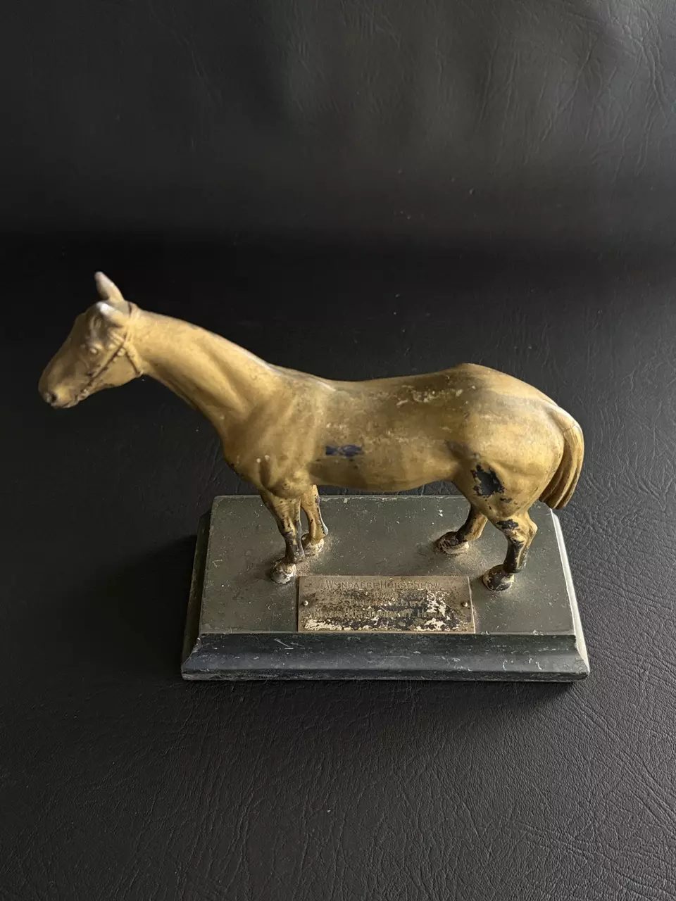 plant/Vintage Horse Trophy, “Wyndacre Horse Show” 1934-1