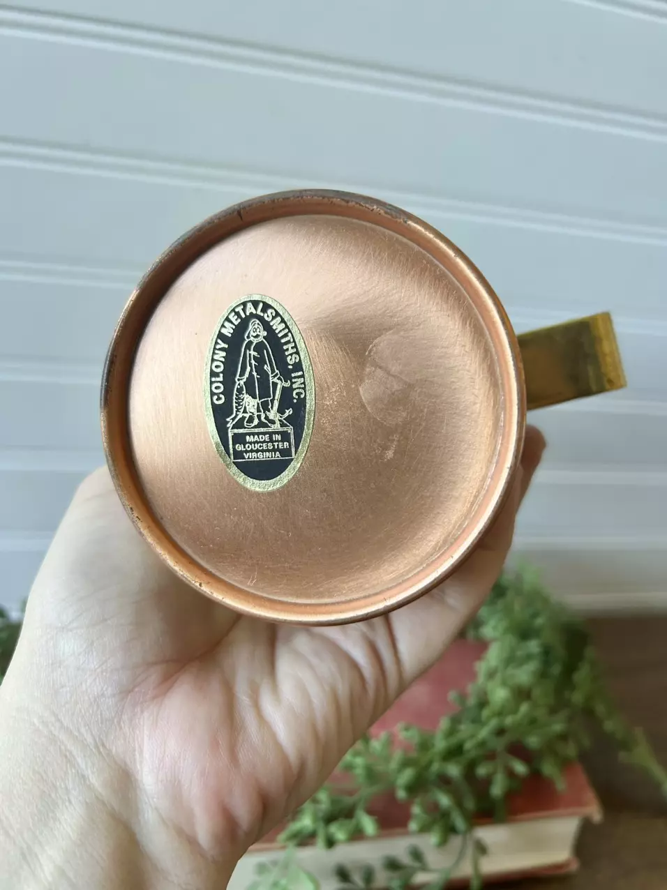 plant/Hammered brass vase/vessel-2