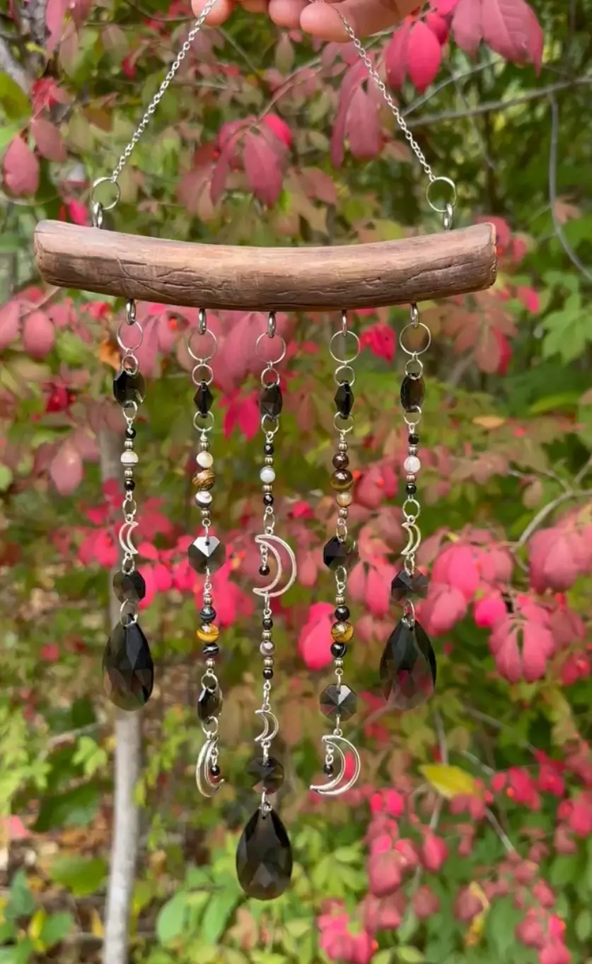 plant/Crescent moon branch style Suncatcher-0