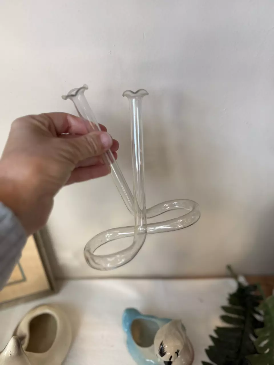 plant/Mid Century Hand Blown Propagation/Bud Vase-0