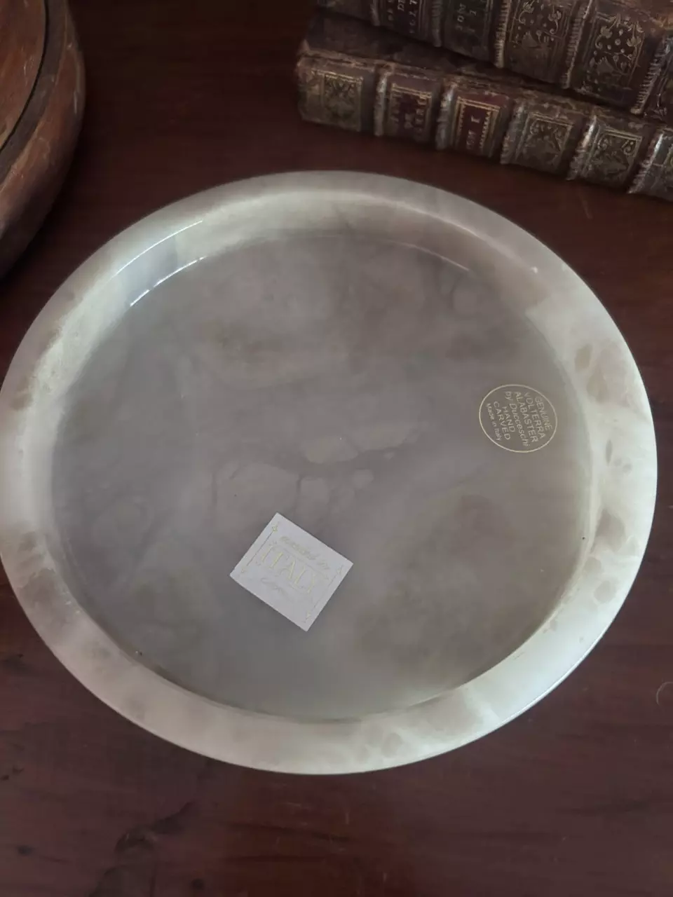 plant/Green Italian Alabaster Tray-2