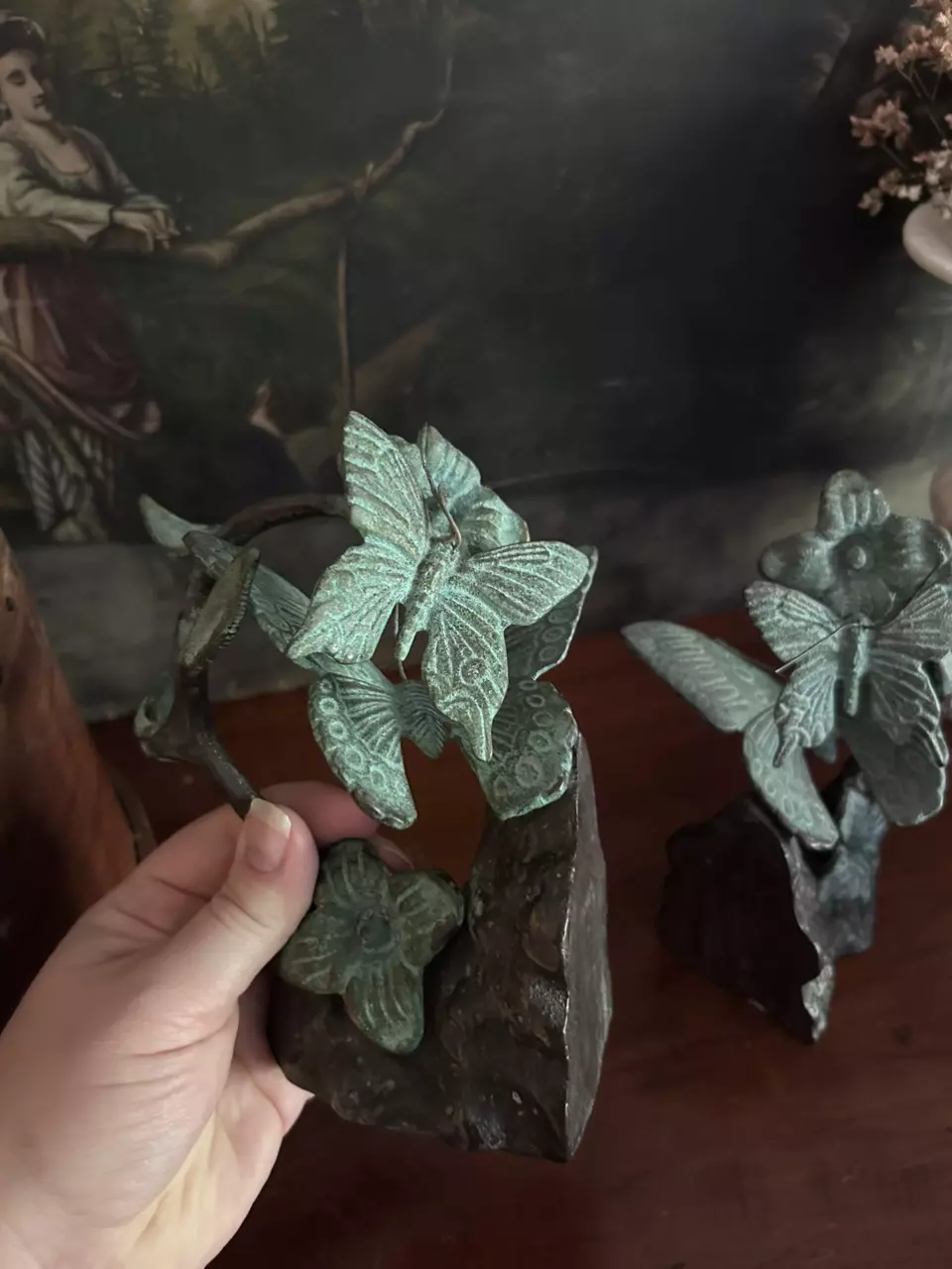 plant/Butterfly Bookends-1