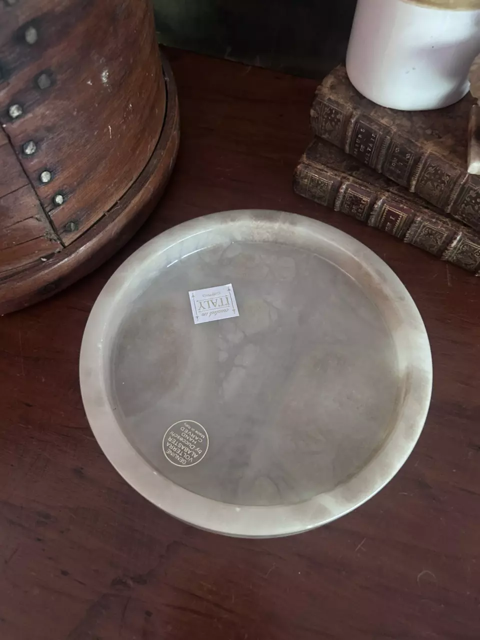 plant/Green Italian Alabaster Tray-0