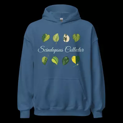 plant/Scindapsus Collector Hoodie, Indigo Blue -0-thumbnail