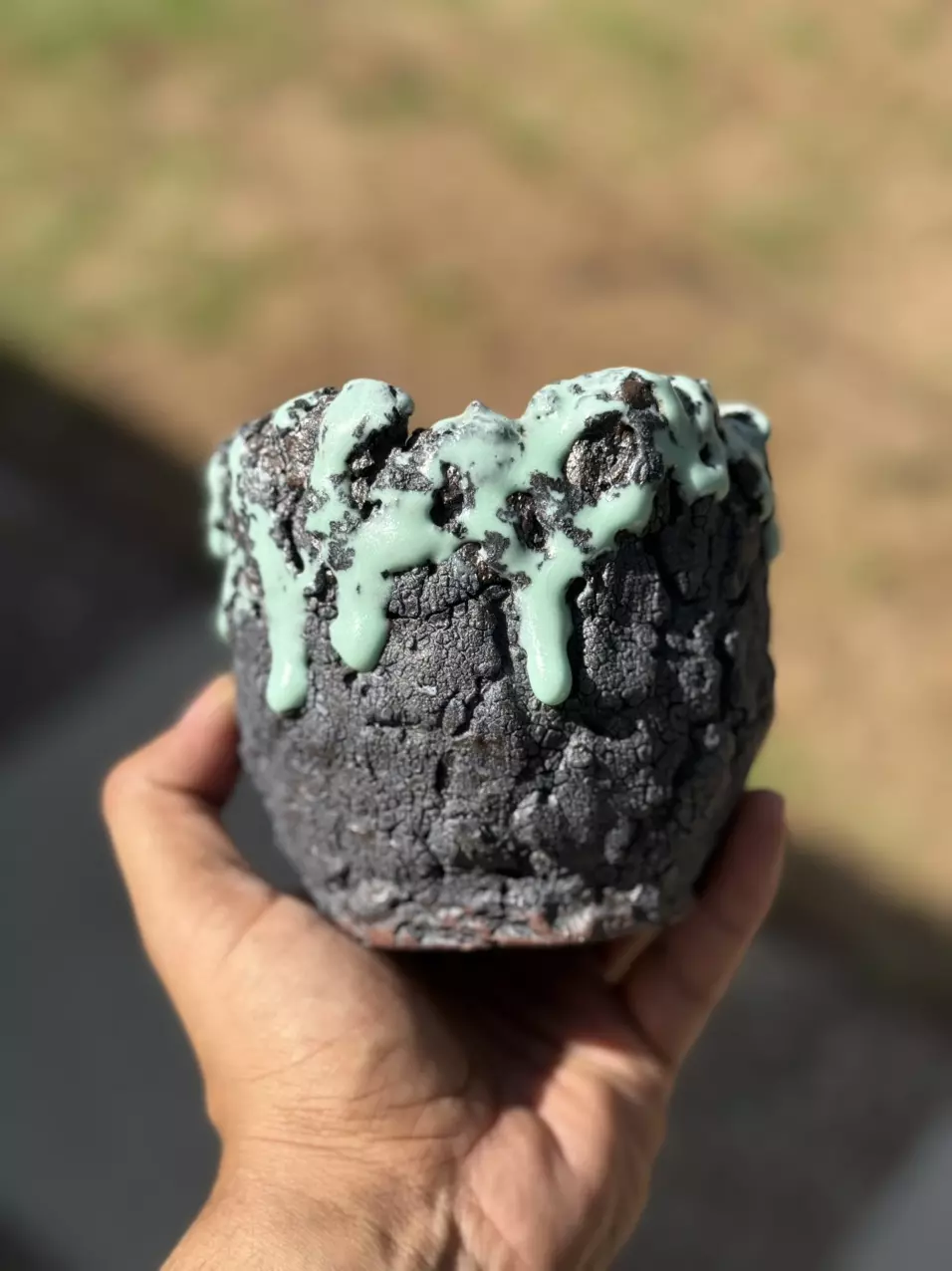 plant/Teal Drip 4.5x4H-0