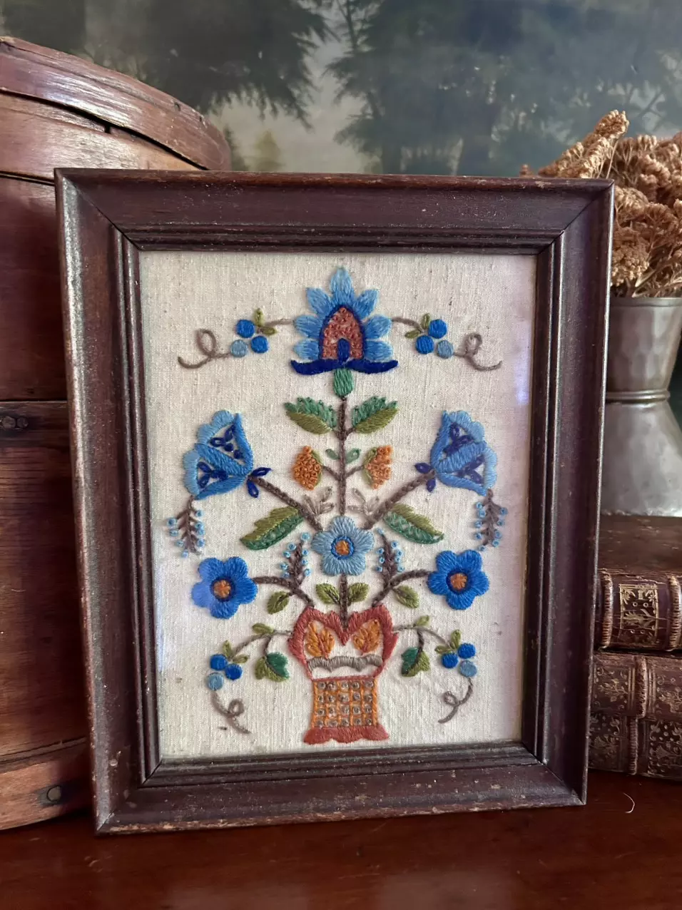 plant/Frames Crewel Work-0