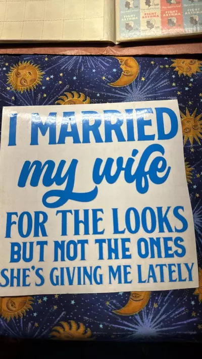plant/I Married My Wife Vinyl Sticker-0-thumbnail