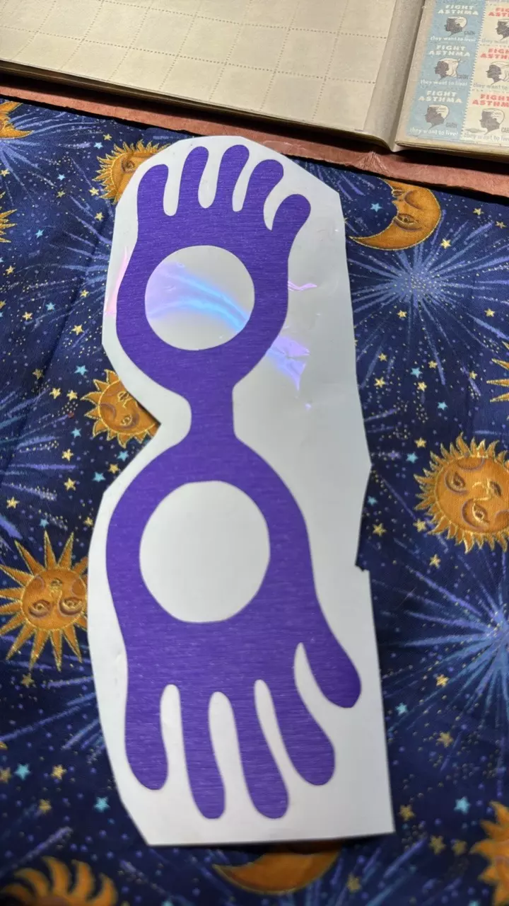 plant/Luna Lovegood Glasses Vinyl Sticker-0