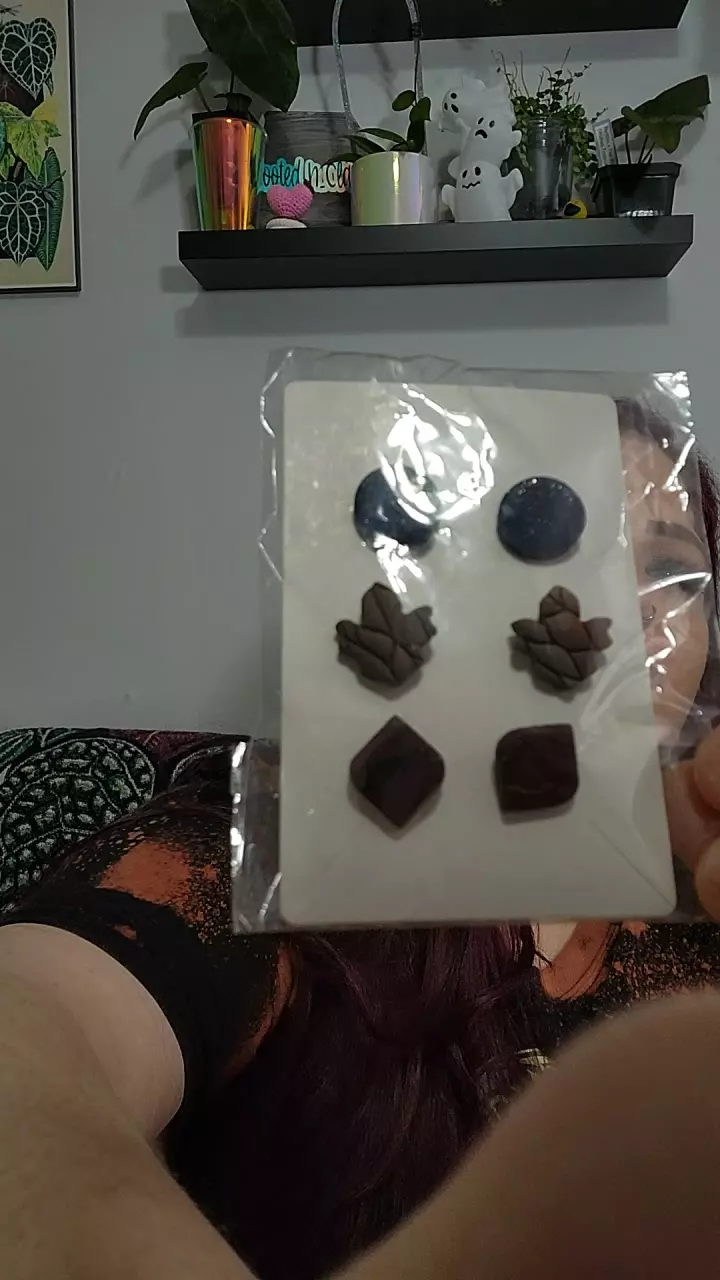 plant/3 PACK STUD EARRINGS-0