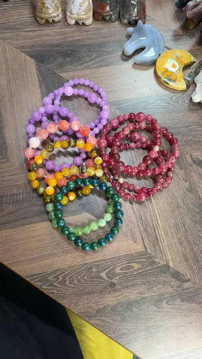plant/1 pc Dyed Beads Bracelet-0-thumbnail