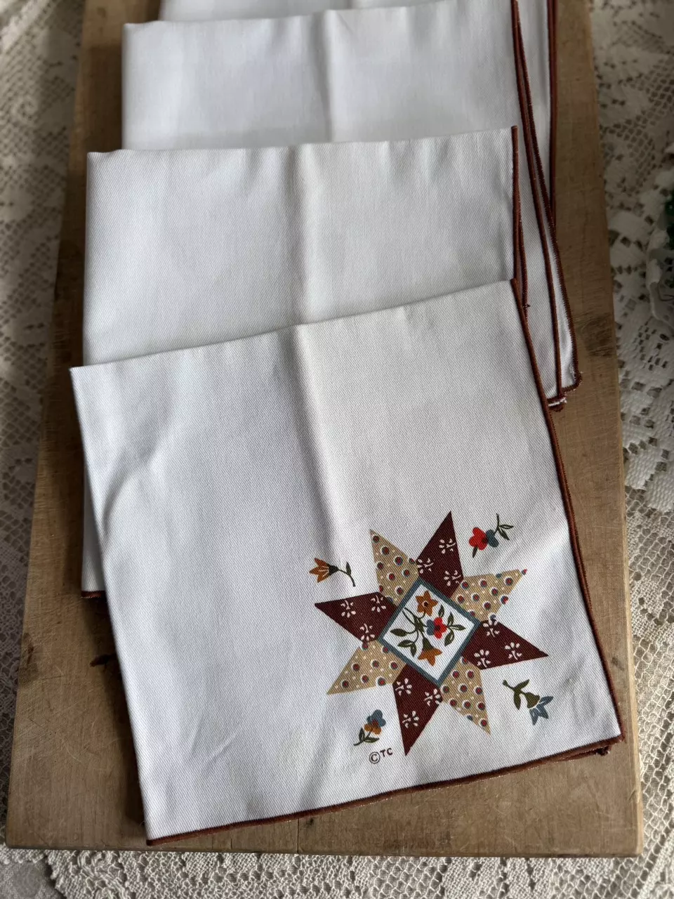 plant/Napkins C- Set of 4-0