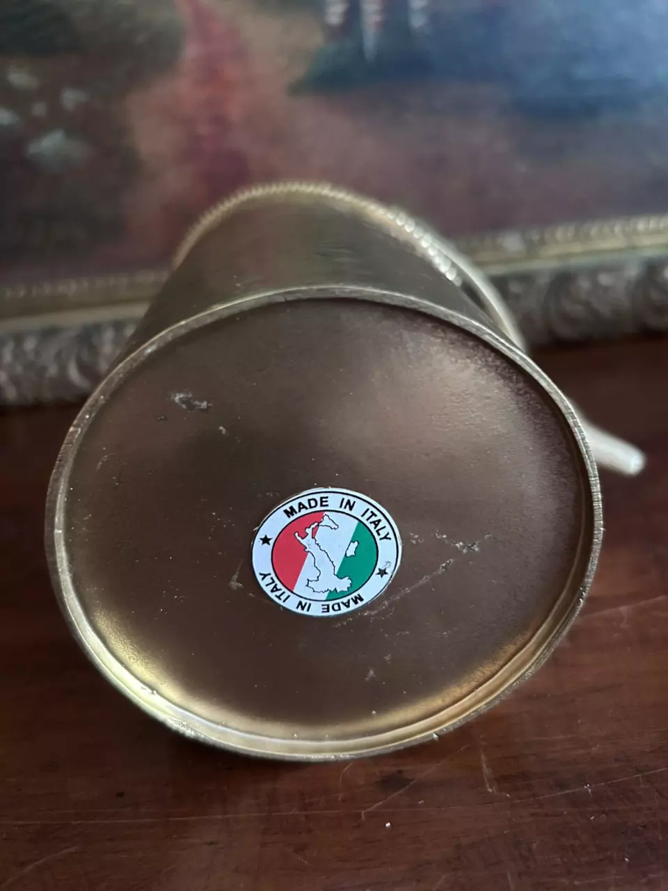 plant/Brass Italian Stag Vessel-4