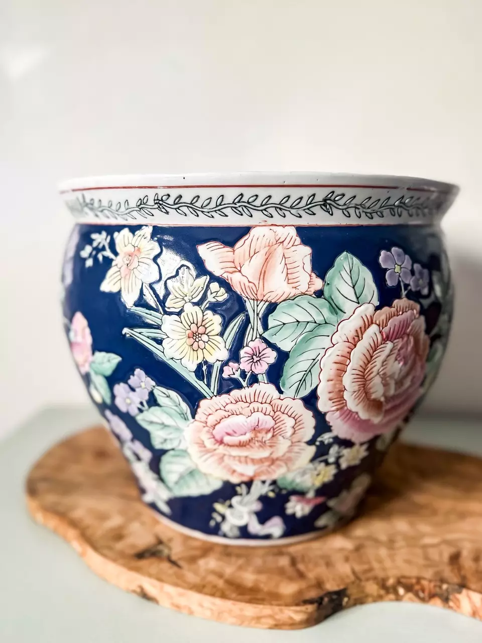 plant/Large Vintage fishbowl planter-0
