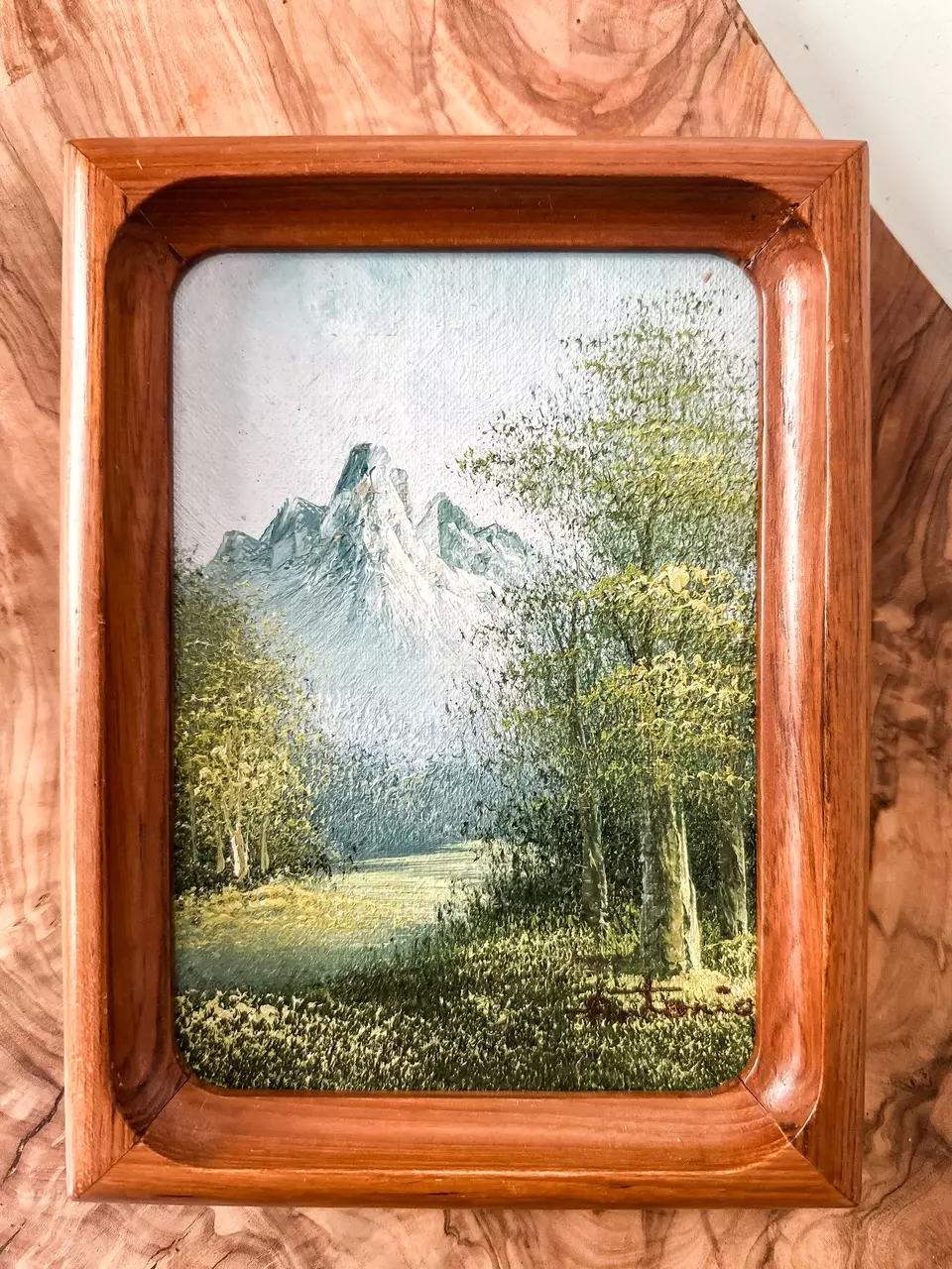 plant/Vintage original oil painting-0