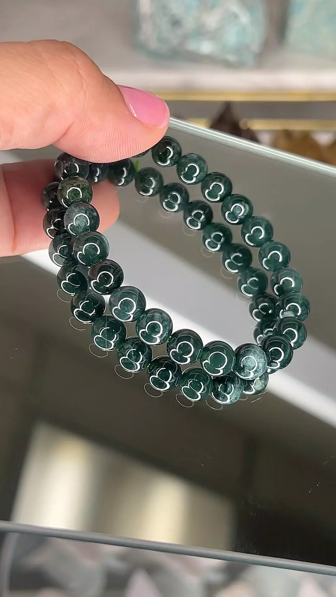 plant/7.5 guatemalan jade bracelet-0