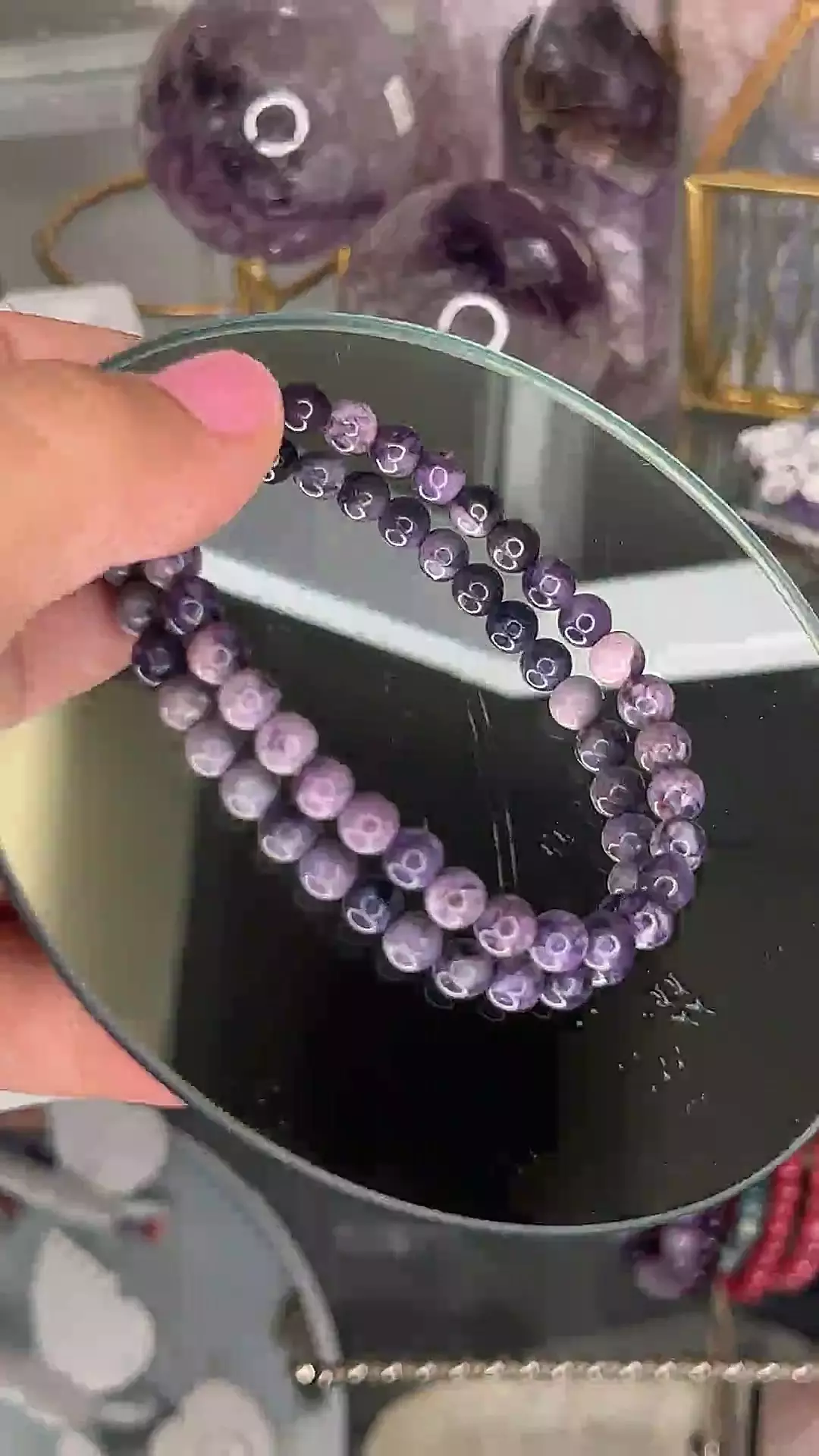 plant/6mm Tiffany stone bracelet-0