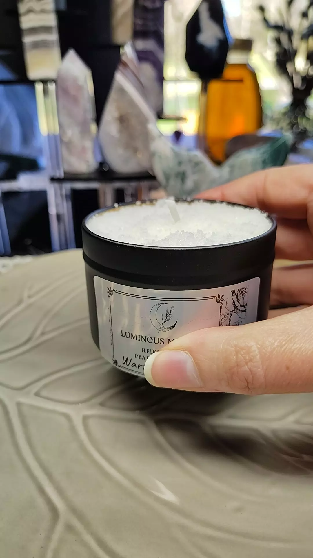 plant/Pearl Wax Candle-0