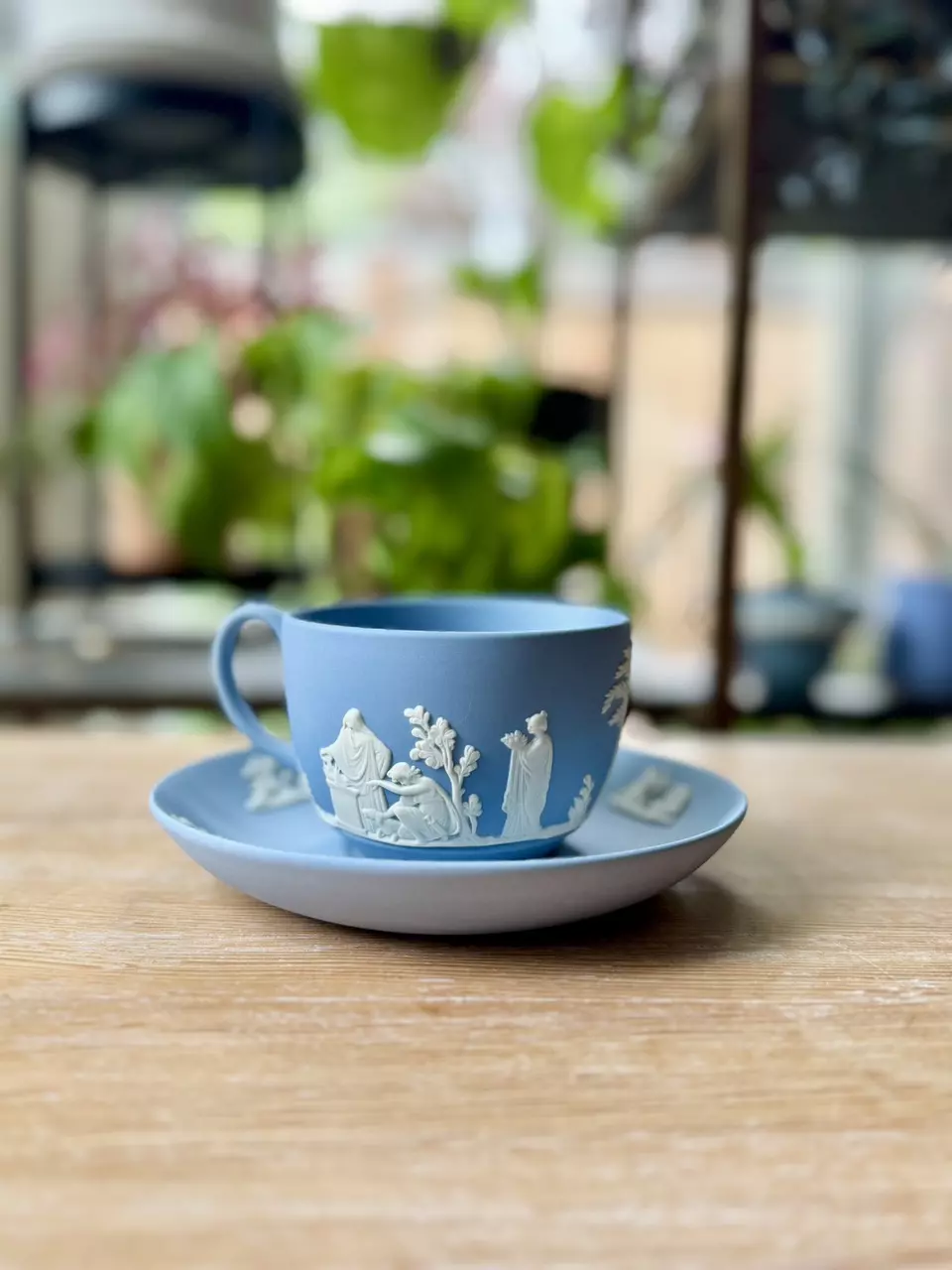 plant/Teacup and Saucer - unglazed-0
