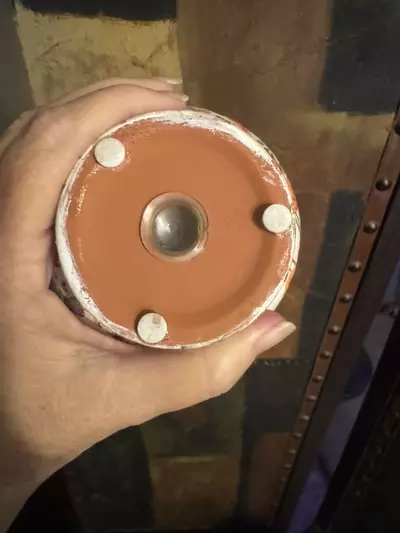 plant/Hand painted and decoupage 3.5” Terra cotta pot-3-thumbnail