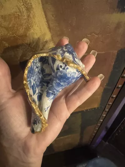 plant/Air Plant holder seashell handmade decoupage-1-thumbnail