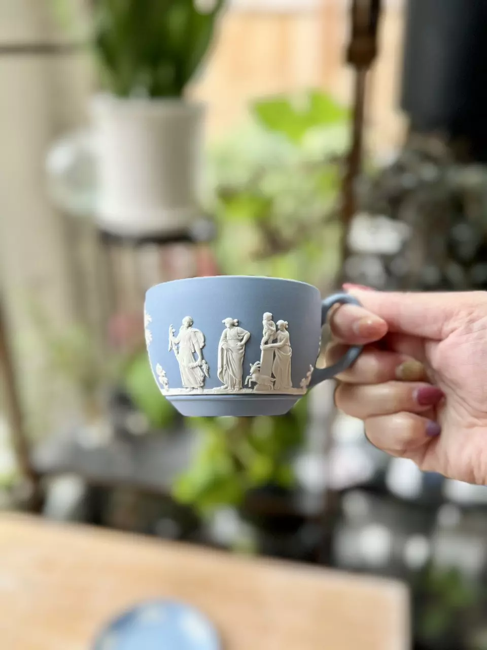 plant/Teacup and Saucer - unglazed-2