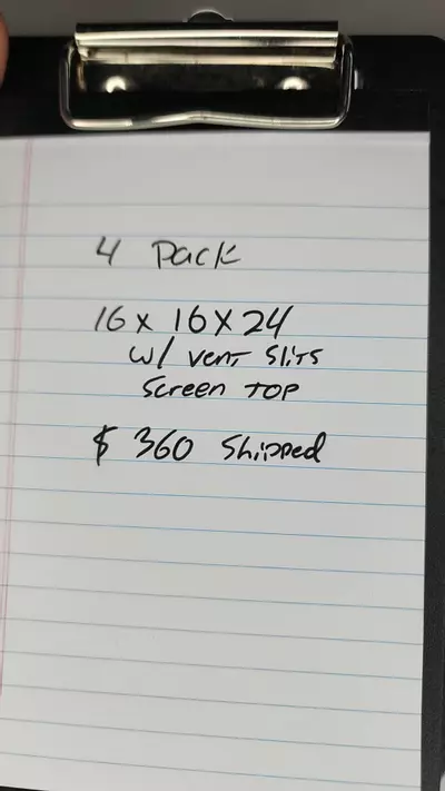 plant/16x16x24 4 PACK W/VENT + SCREEN TOP-0-thumbnail