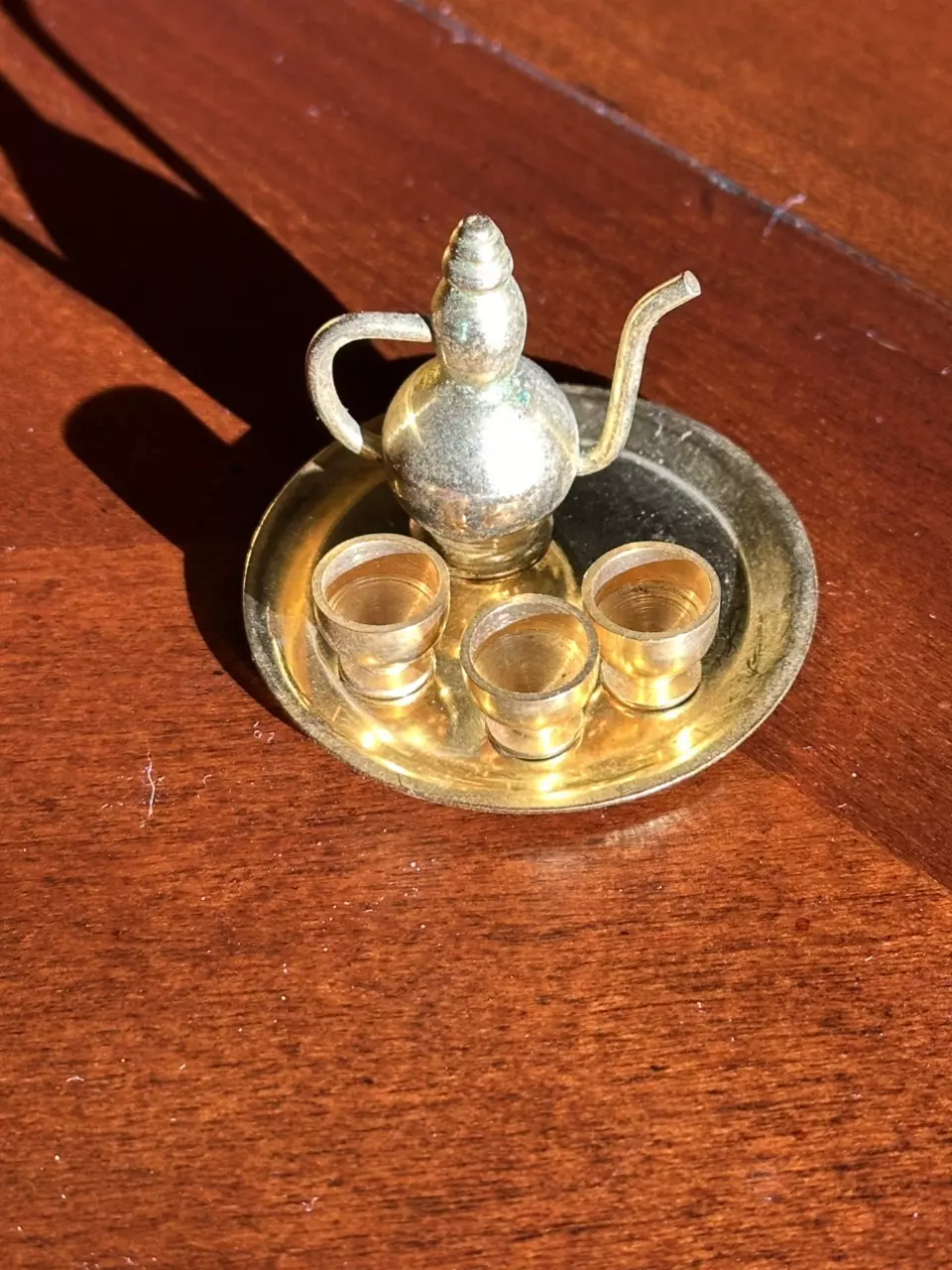plant/Mini Brass Turkish Coffee Set-1