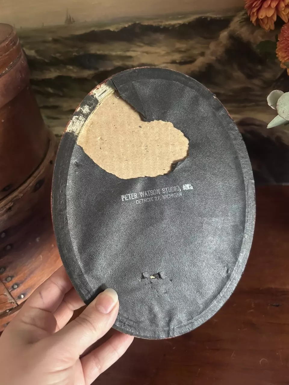 plant/Victorian ladies in bubble glass frames-5