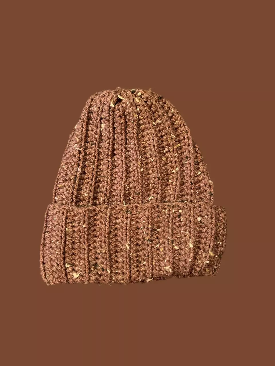 plant/brown fleck beanie-0