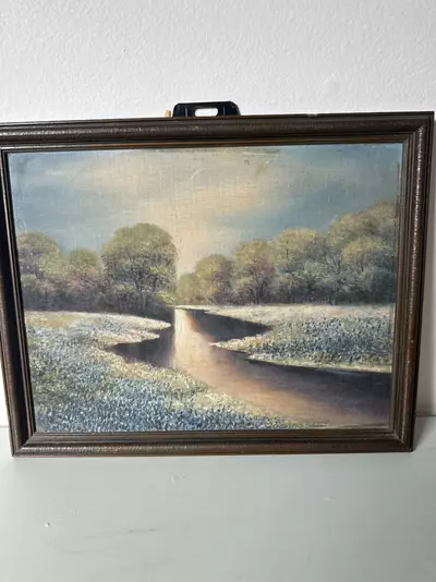 plant/Vintage Original Oil Painting-0-thumbnail
