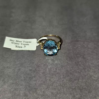plant/Blue & White Topaz Ring-0-thumbnail