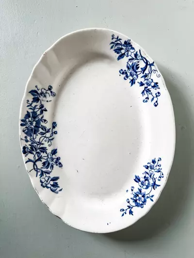 plant/Antique ironstone transferware platter-0-thumbnail
