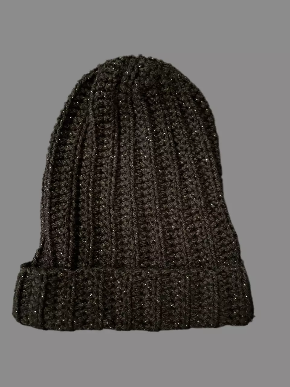 plant/black sparkle beanie-0