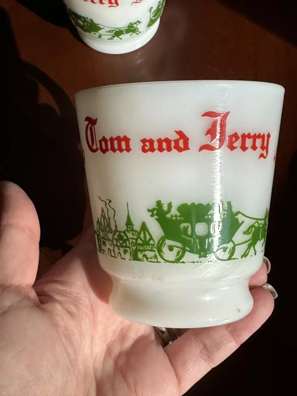 plant/Hazel Atlas Tom & Jerry MilkGlass Mugs-4