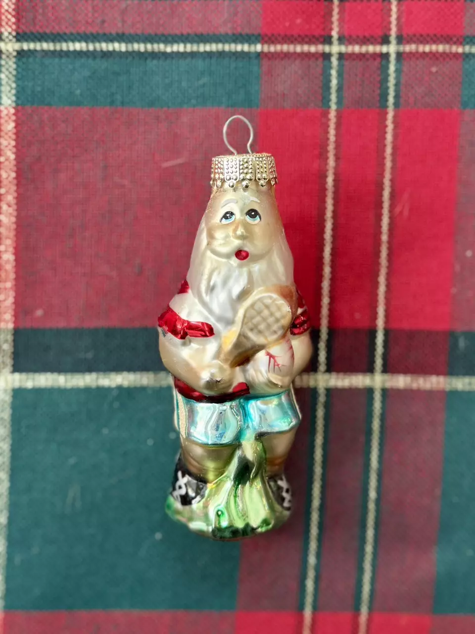 plant/Tennis Santa ornament-0